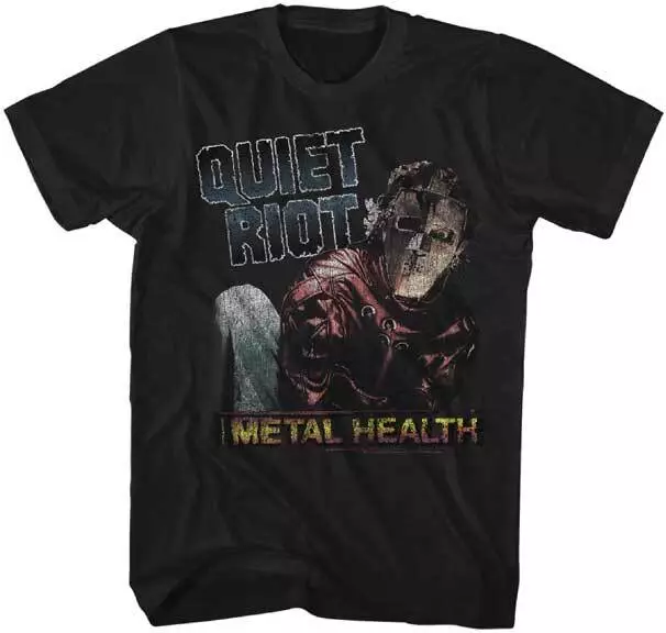 QUIET RIOT MENTAL Health Album Cover Men's T Shirt Rock Band Music ...