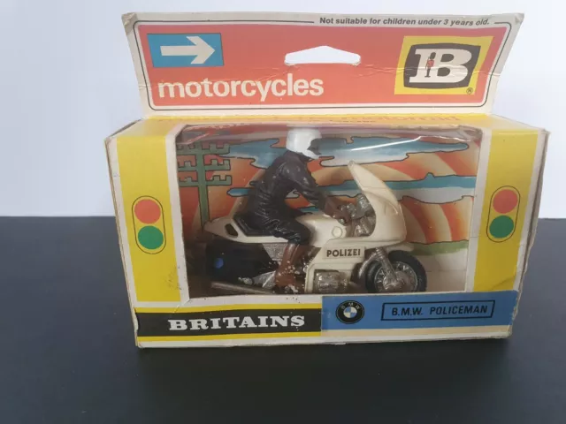 Britains Ltd # 9695 Polizei Bmw Policeman Boxed