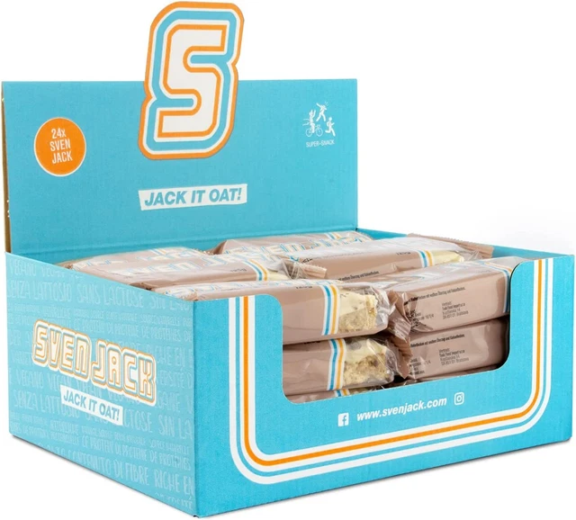 Barra de avena chocolate Sven Jack Energy Cake 24x125g [MHD 01/23]