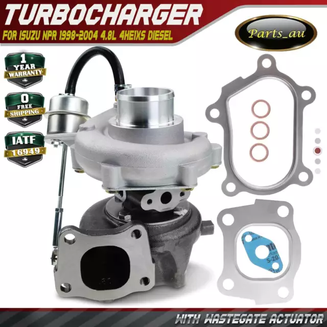 GT2560LS Turbo Turbocharger for Isuzu NPR 1998-2004 4.8L 4HE1XS Diesel w/ Gasket