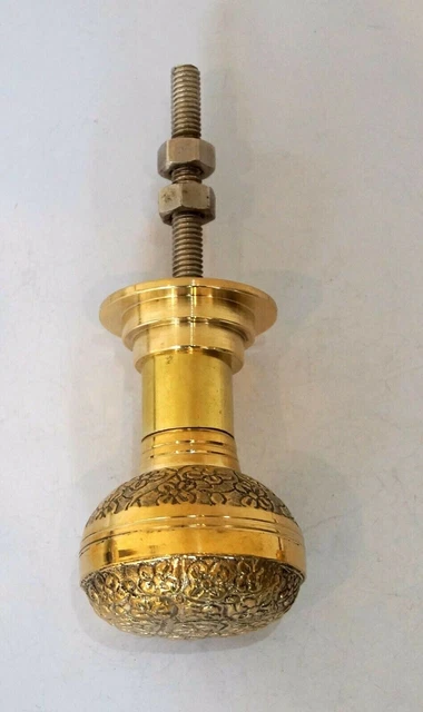 Round Door Knob Handle Entrance Passage Brass GOLD Antique Designer Home Decor