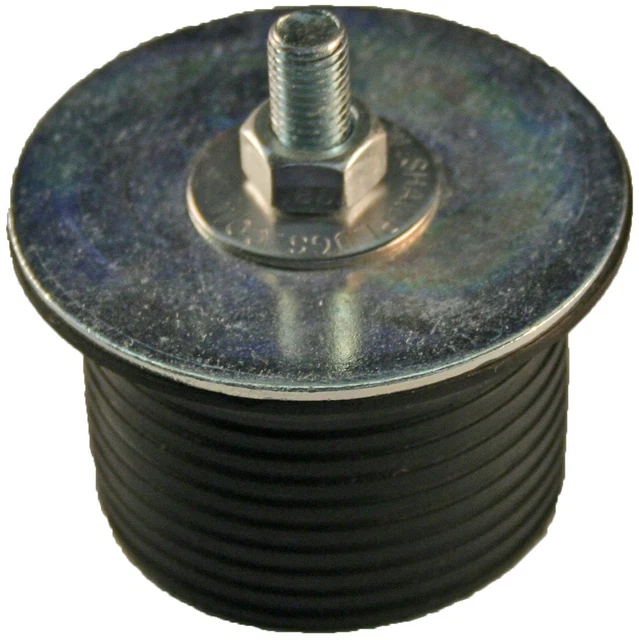 Shaw Plugs 62003 Hex Nut Expandable Neoprene Rubber Plug with Zinc Plated Steel