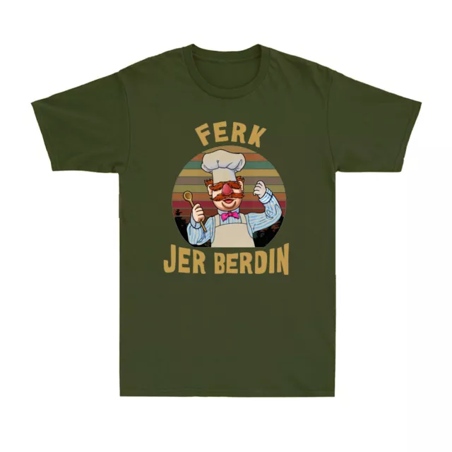 Ferk Jer Berdin Swedish Chef Funny Cook Sunset Vintage Men's T-Shirt Gift Tee