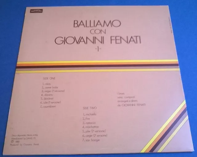 Lot Sound Library Lp GIOVANNI FENATI (Mirageman) Jazz/Easy Listening SEALED Rare 2