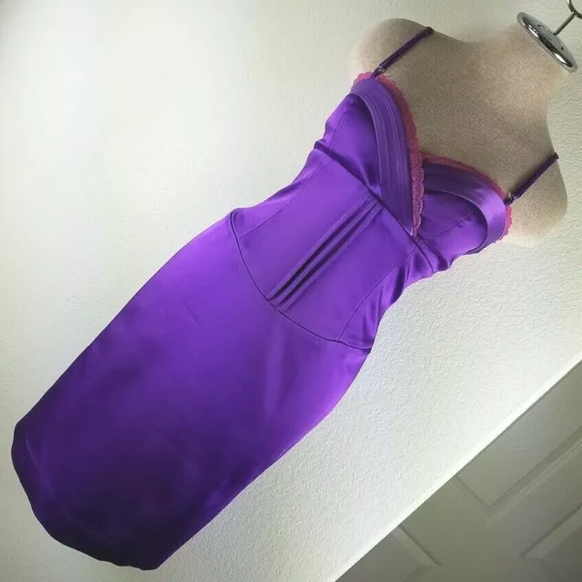 LAUNDRY by Shelli Segal Purple body-con dress size 2