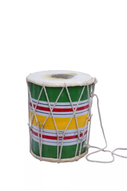 Baby wooden  doori Dholak musical instrument colour multi  8 inch