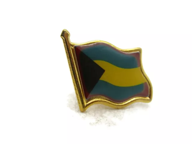 Vintage Bahamas Flag Gold Tone