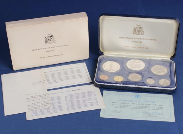 Barbados: 1973 Proof Set, 1.93oz Silver