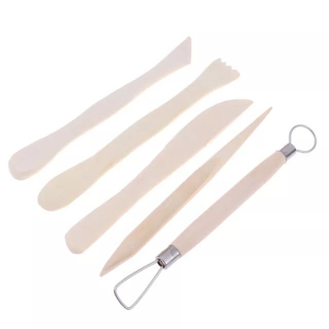 5pcs 6inch Sculpting Clay Sculpture Tools Set Wax Carving Shapers Clay Cr a_J-tz 2