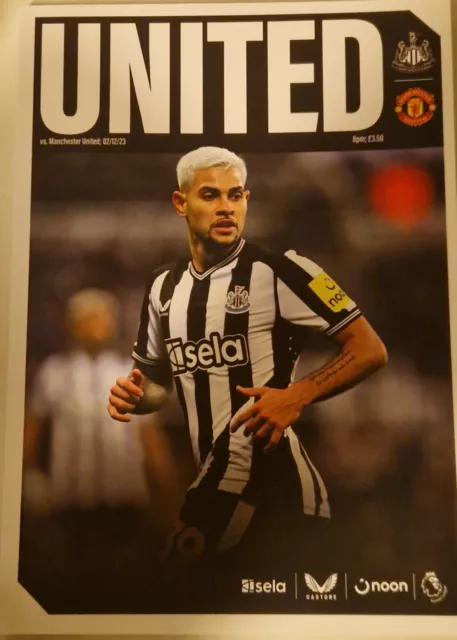 Newcastle Utd vs Manchester United 2023/24 FA Premier League Programme