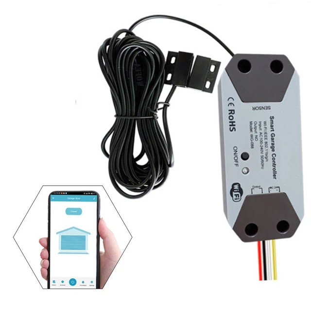 Picture Idea: Smart Garage Door Opener Controller With Magnetic Sensor For Alexa