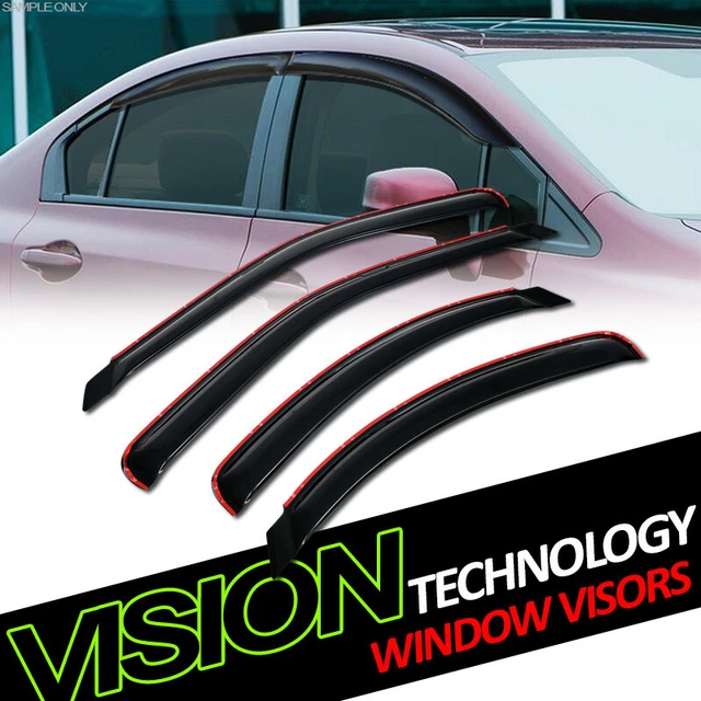 In-Channel Rain/Wind Guard Deflectors Window Visors For 95-00 Contour/Mystique
