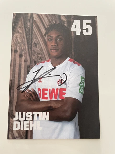 AUTOGRAMMKARTE - ELLYES SKHIRI - 1. FC KÖLN 2021-22 - Orig. Signiert
