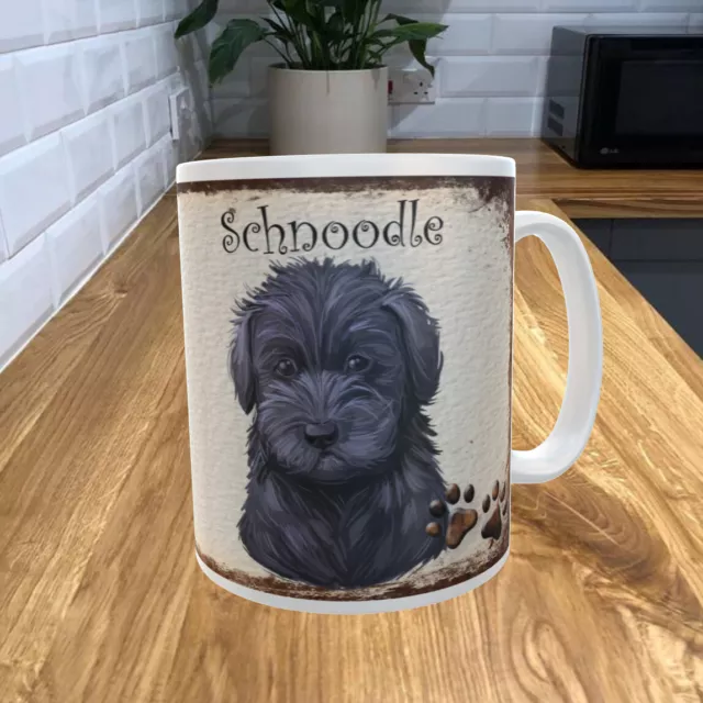 Schnoodle 11oz Coffee Mug My Dog's Rules Theme 318DRMUG