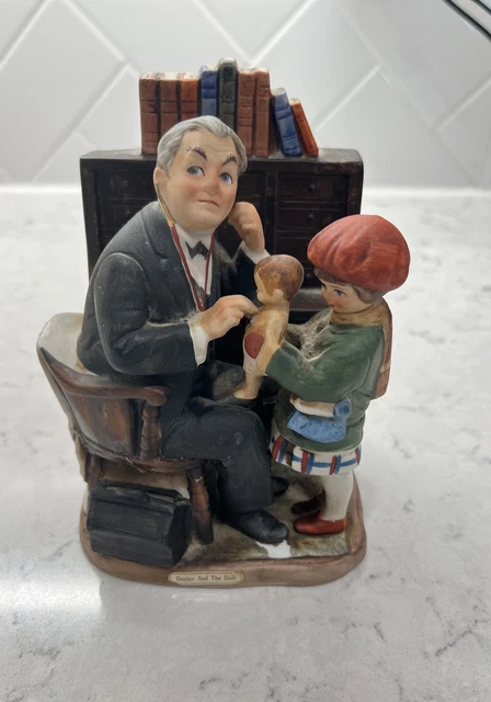 Norman Rockwell 1973 Doctor and Doll Dave Grossman Figurine 