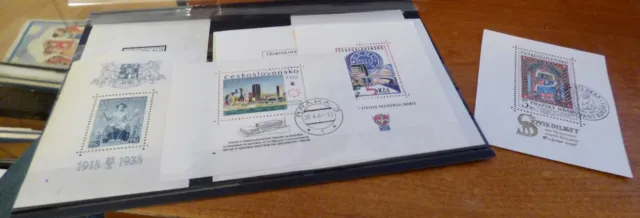 Briefmarken ehm. Tschechoslowakai - Kleines Lot "Blöcke" (gestempelt)
