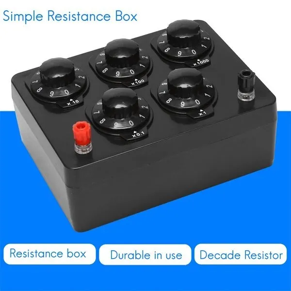 Iron Variable Decade Resistor Resistance Box 0-9999.9 Ohm For Physical Teaching