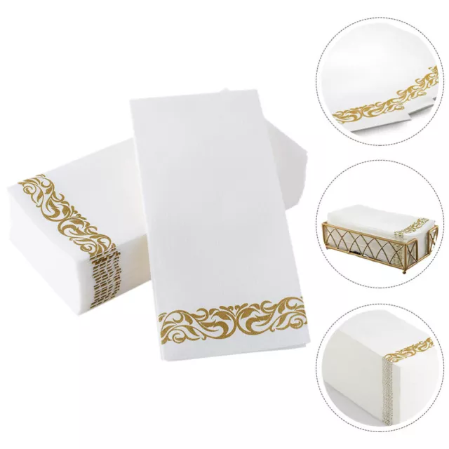 25 piezas servilleta de papel pulpa virgen novia decoraciones de mesa