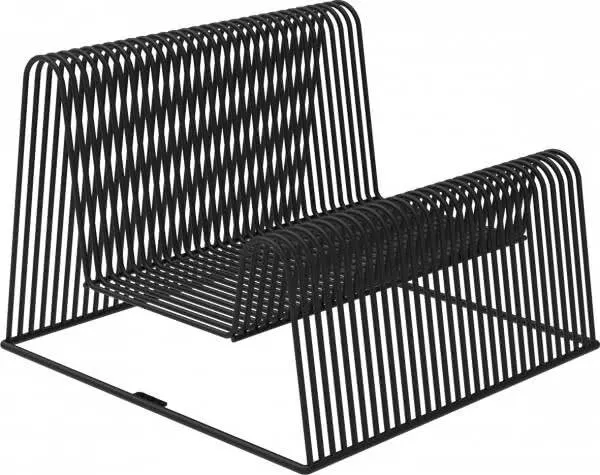 Zomo VS-Rack Wave, Vinyl Storage Rack Record Display - BLACK