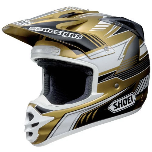SHOEI VFX-DT MOTOCROSS Mx Enduro Bike Helmet Preston 2 Gold