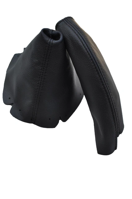 Soufflets Levier De Vitesse + Frein à Main Cuir Noir - Pour Mazda MX5 NB 1998-2005 - Fabriqué En Pologne