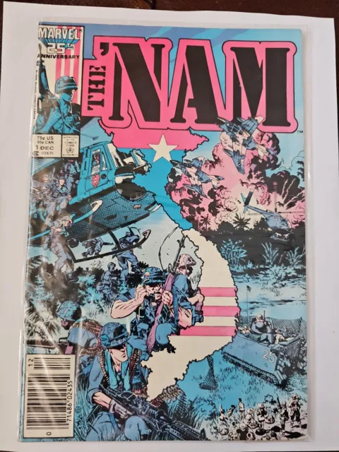 The 'Nam #1  1986 - Marvel Comics Comic Book Vietnam R2