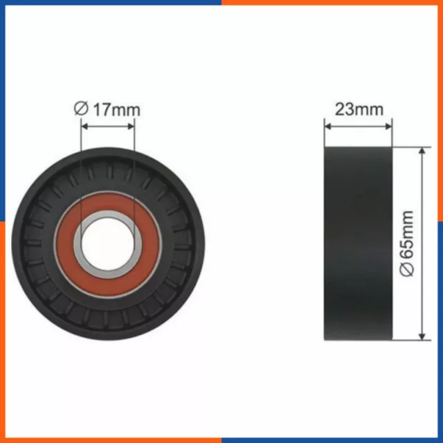 Galet tendeur de courroie d'accessoire pour FIAT | 55227517, 55234505, 381607