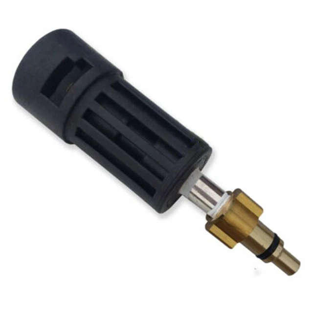 Adattatore A Sgancio Rapido Per Idropulitrice 1/4'' – 2 Pezzi, Raccordo In Ottone/Acciaio Inox, Filetto Maschio G1/4, Lunghezza 3,2 Cm, Per Tubo Da Giardino E Pistola A Spruzzo
