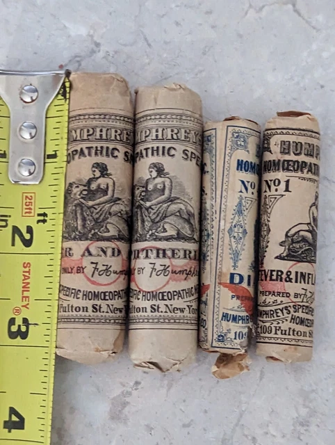 vintage Humphreys homeopathic pills X4