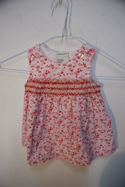 Laura Ashley Floral Baby Girls Dress - Pink - Age 3 Months (na38)