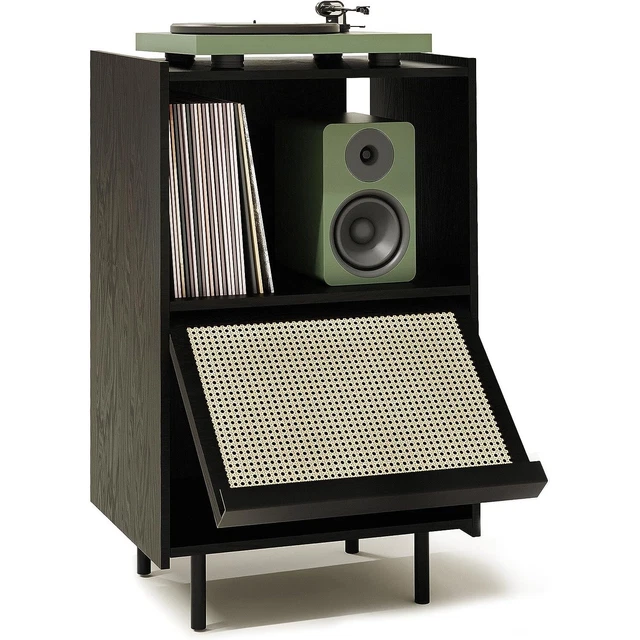 RECORD PLAYER STAND Vinyl Storage Turntable Stand Holds 190