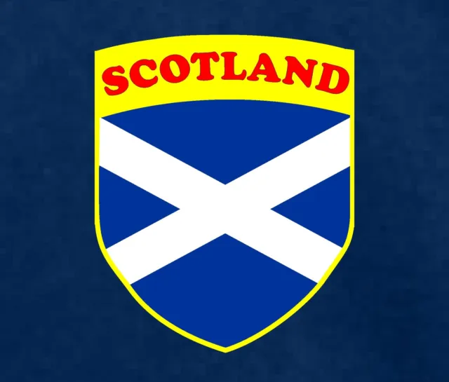 SCOTLAND SCOTTISH RUGBY / Football Soccer Crest T-Shirt - All Sizes ...