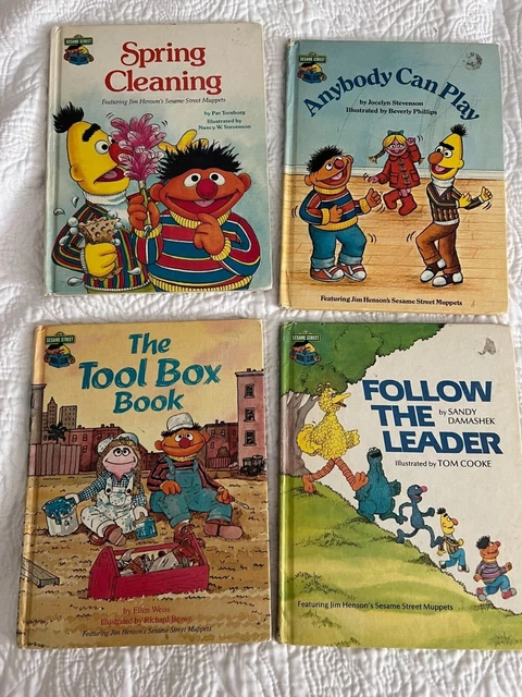 Sesame street book club books collection VINTAGE set of 10 books for children
