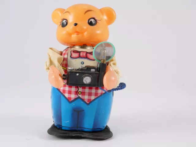 MS 575 China Bär Mit Kamera Wind-Up Datenblatt Mechanismus Schlüssel Und Pile