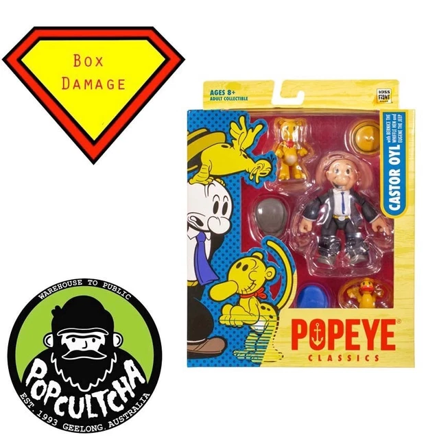 Popeye - Castor Oyl 1/12th Scale Action Figure *Box Damage*