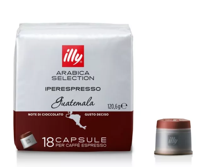 108 Cialde Capsule Caffe' Illy Iperespresso Guatemala Arabica Gusto Deciso