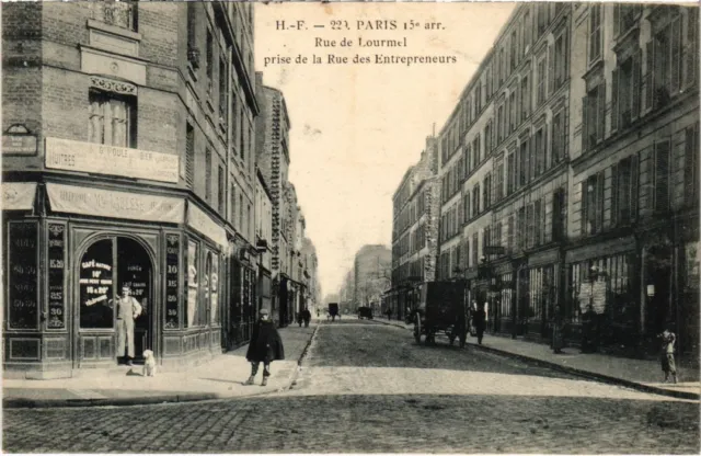 CPA PARIS 15e Rue de Lourmel Rue des Entrepreneurs (1249325)