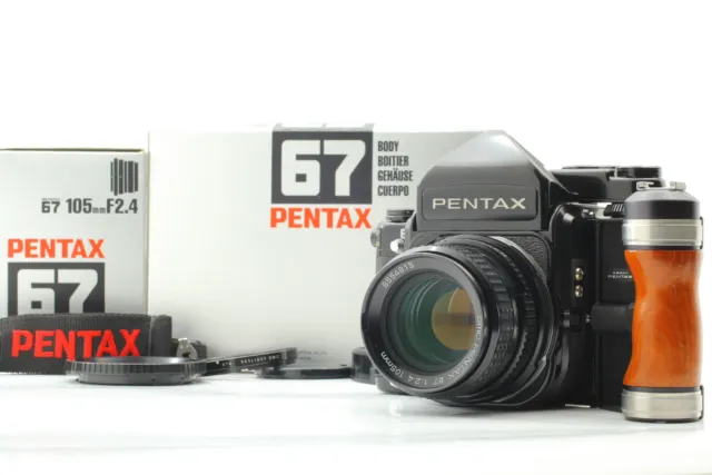 ALL LATE 【Top MINT in BOX Grip】 Pentax 67 6x7 M-up Camera TTL P 105mm f2.4 JAPAN
