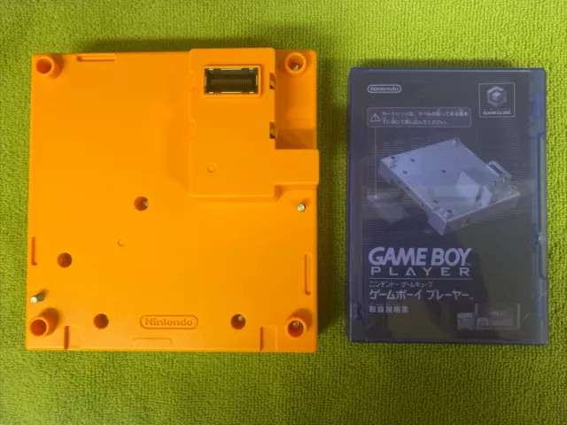 Nintendo Orange Game Boy Player DOL-017 Console Gamecube Tested w Disc