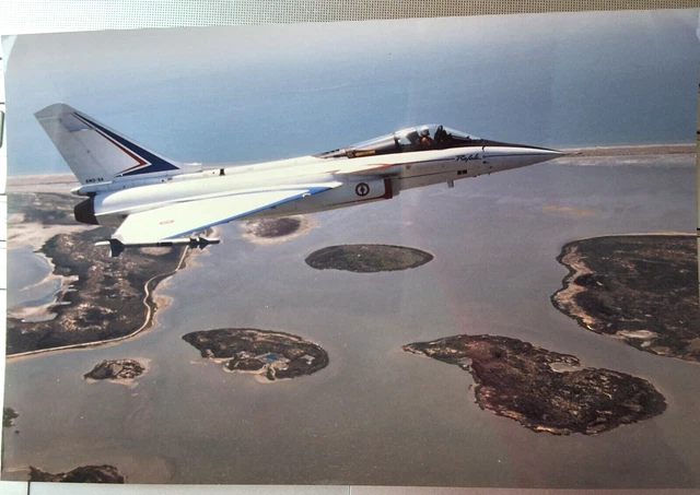 Dassault Rafale Prototype RAFALE PROTOTYPE FLIGHT test P.A FOCH RARE photo DASSAULT AVIATION NEW ...