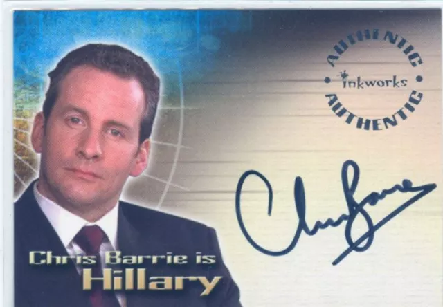 Tomb Raider The Cradle Of Life Autograph Card A2 Chris Barrie