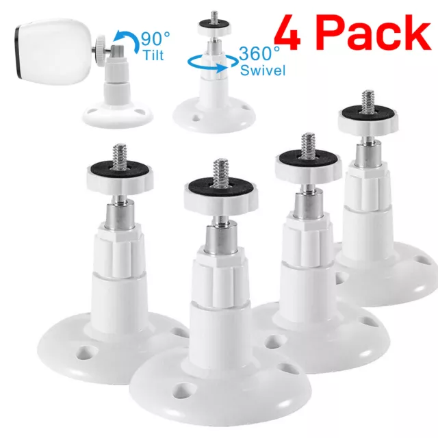 4 Pack Wall Camera Mount Bracket Indoor Outdoor for Arlo Pro Security Adjustable