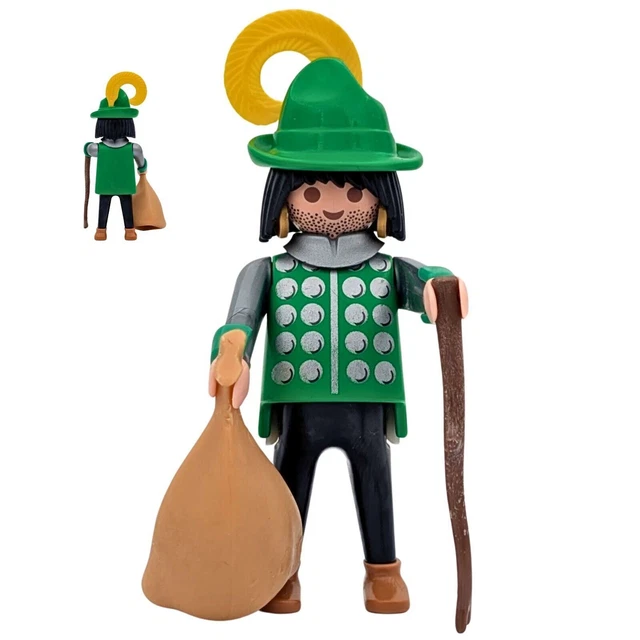 Playmobil Vintage Color (1978) - Lot Médiéval Avec Chapeau Paysan, Charrette, Cheval - Accessoires