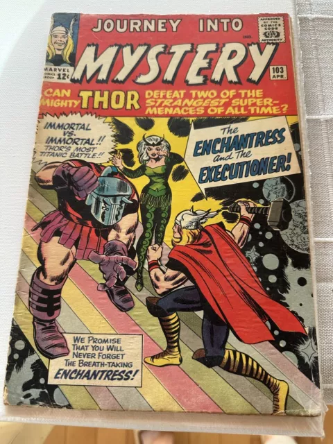 Thor Journey Into Mystery #103 APR  1964 1st app. Enchantress, Executioner