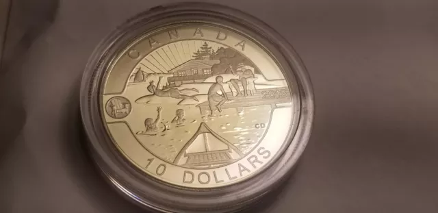 Canada 2013 $10 Proof Gem Silver Coin Summer Fun.