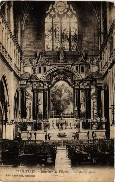 CPA AK PITHIVIERS Intérieur de l'Église Le Maitre Autel (607753)