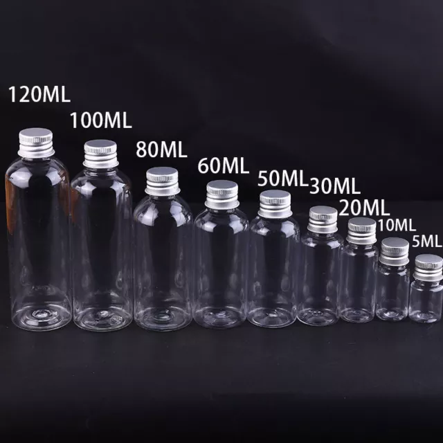 Empty Shampoo Liquid Sample Bottles Screw Makeup Container 5ml/80ml/100ml/120ml