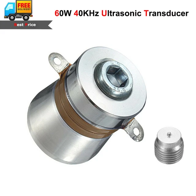 60W 40KHZ ULTRASONIC Piezoelectric Transducer Cleaner High Conversion