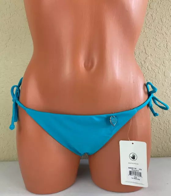 Body Glove Womens Tie Side Iris Bikini Bottom Peacock Size Medium