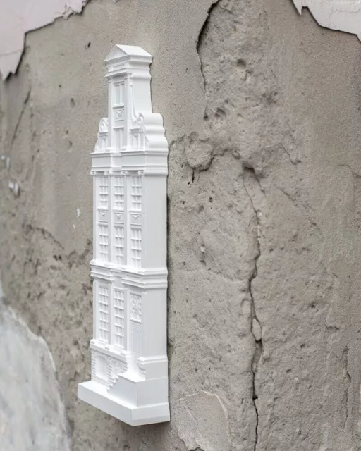 Maquette architecturale en plâtre Façade d'une maison à Amsterdam II. Mur... 3